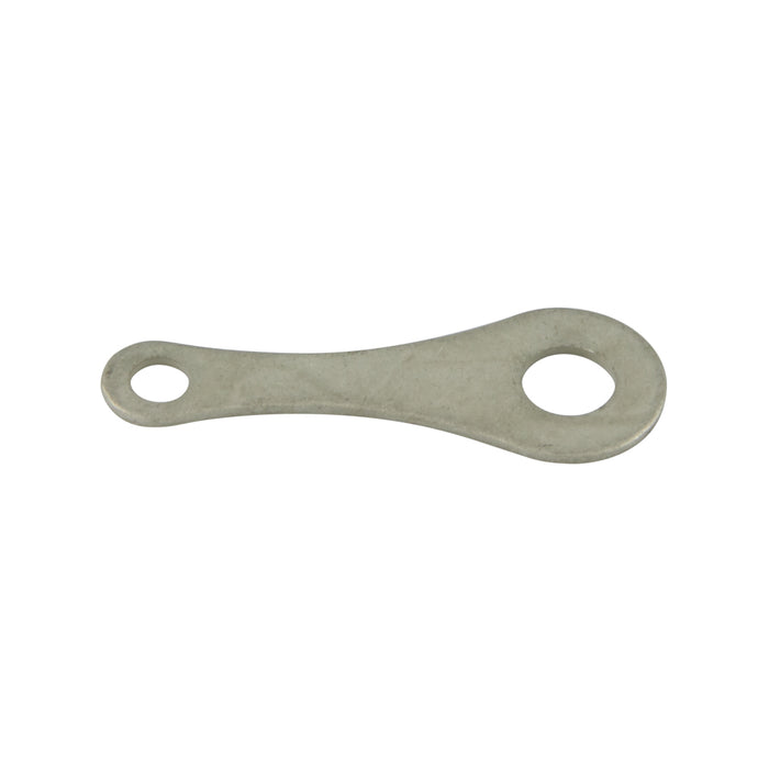 Flat Terminal, Wire Hole 5/64" #1/4"Screw Size, O/A LGTH 3/4" Brass Hot Tinned by Spaenaur Inc.