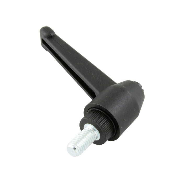 Indexed Clamping Lever, Male 3.82" Length, 3/8"-16 x 3/4" Stud 2.25" Overall Height Thermoplastic Material Black