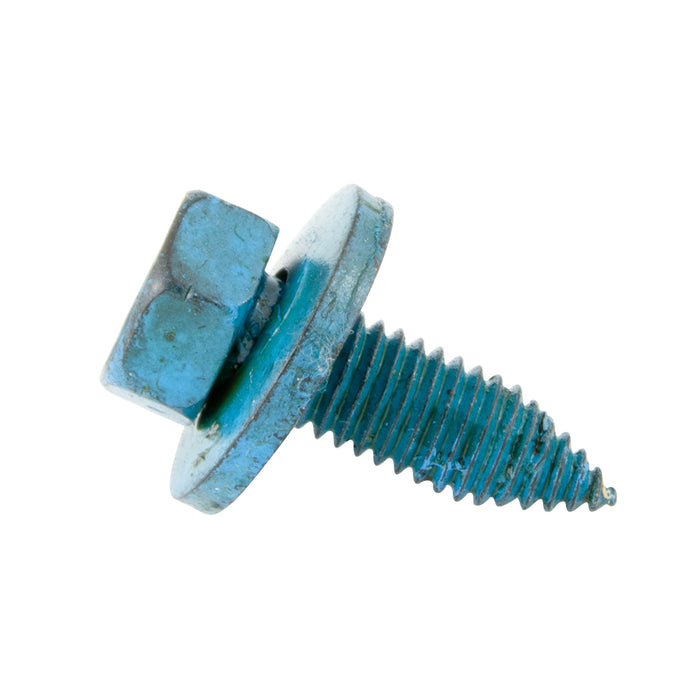 Sems Machine Screw Metric Hex Head, With 20mm OD Flat Washer, M6.3 X 1.00 Pitch X 20mm Length, Low Carbon Steel Phosphate, Coated-Blue Dye by Spaenaur Inc.