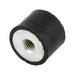 Anti-Vibration Mount,Single Insert, Cylindrical Style 6 30mm OD x 30mm HT (M8X1.25) Vulcanized Rubber, 50-60 Duro by Spaenaur Inc.