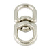 Double Swivel 1/2" Eye,1 15/16" Oal, Use with 5/32" Snap Opening Zinc Die Cast Nickel Plated by Spaenaur Inc.