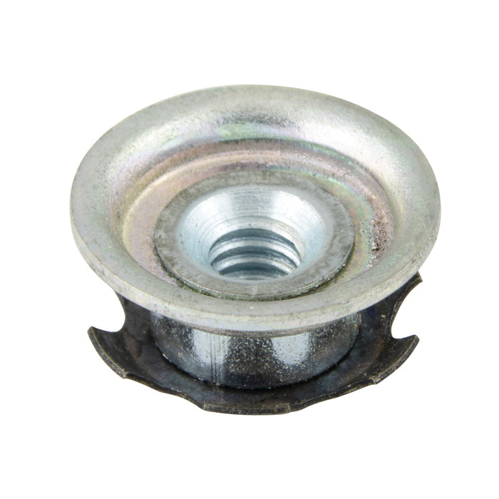 Round Metal Threaded Adaptor 1" Rd Tube DIA W/ 1/4"-20 UNC THRD Steel Zinc Plated Base Finish by Spaenaur Inc.
