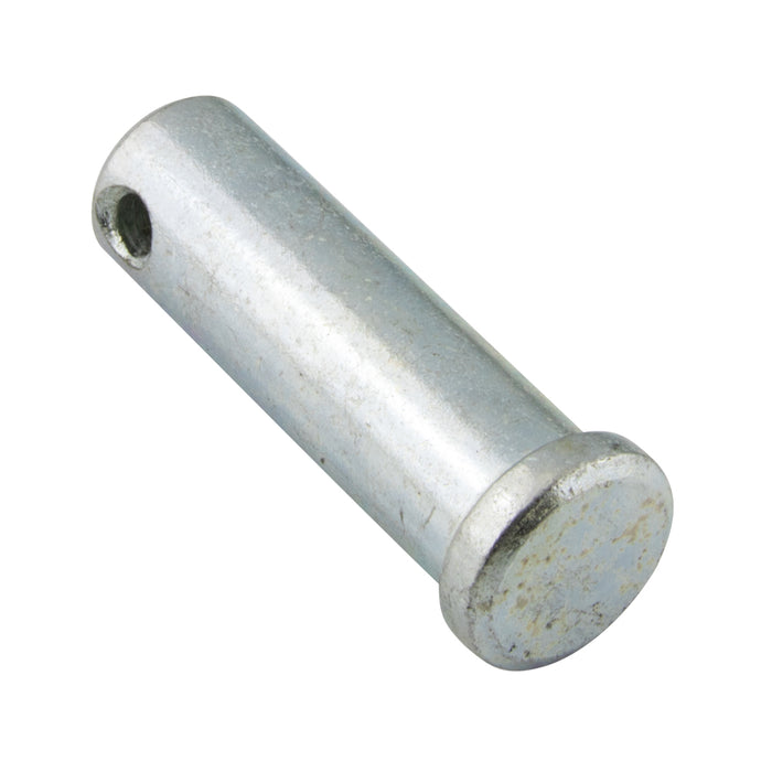 Clevis Pin Cross Drilled & Cntrsunk 1/4" DIA x 13/32" to Hole Centre x 1/2" Under Head, 3/32" Hole DIA Low Carbon Steel Case Hardened Zinc Chromate Plated