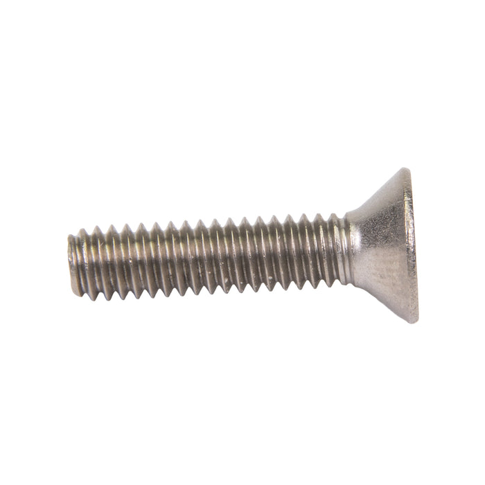 Security Screw, Flat Head Security Phillips Drive, #10-32 UNF x 2" Length, Stainless Steel by Spaenaur Inc.