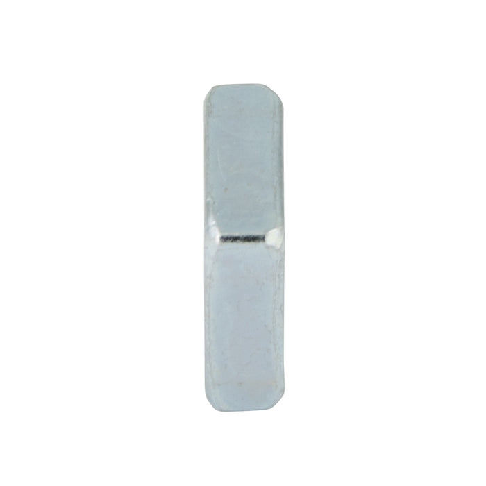 Écrou pour vis à tête carrée, n° 10-24, largeur à la face (WAF) 3/8", épaisseur (THK) 1/8", acier à faible teneur en carbone zingué, conforme à la norme ASME/ANSI B18.2.2, fabriqué par Spaenaur Inc.