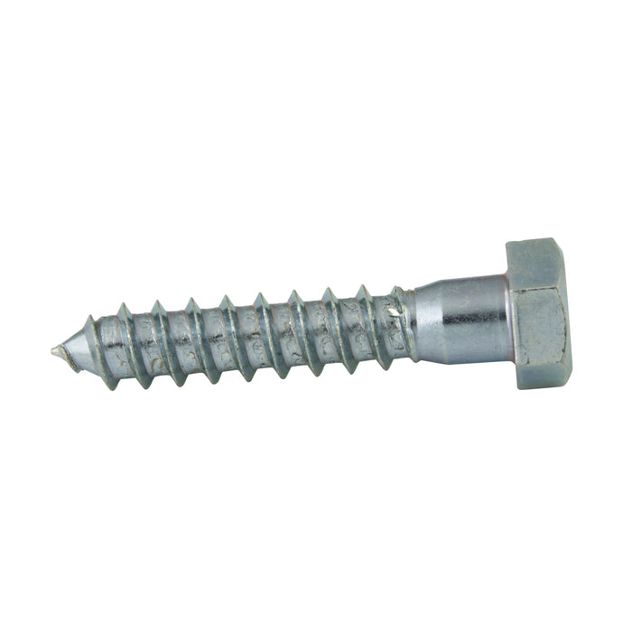 Lag Screw, Hex Head, 3/8" x 3-1/2" Length, Steel Zinc Plated by Spaenaur Inc.