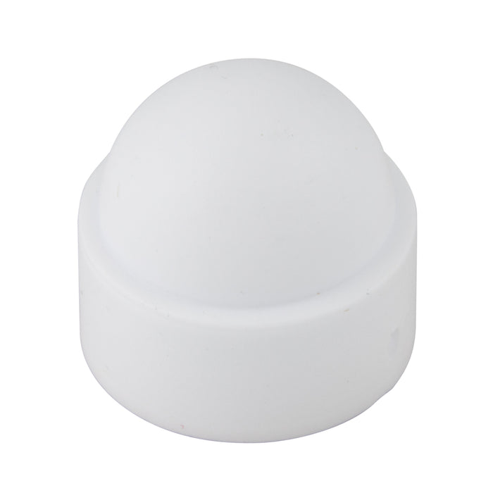 Metric Bolt & Nut Protection Cap for M22 Bolt Ld Polyethylene White by Spaenaur Inc.
