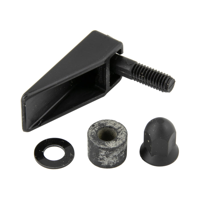 Swell Latch Assembly .05"-.10" Frm THK x .530" Hole DIA Nylon Black by SouthCo