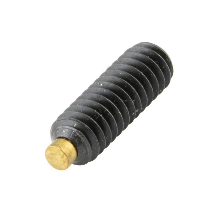 Hex Socket Set Screw with Brass Tip 3/8" - 24 UNF x 1" Alloy Steel Not Plated
