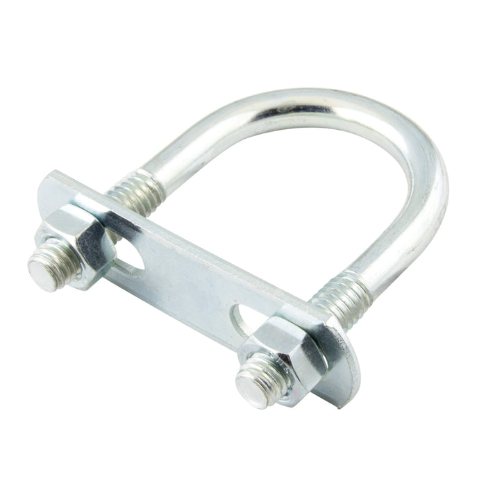 U-Bolt Only, (No Nuts, No Plate) 5/16"-18 Thread, for Pipe Size 2" Steel Zinc Plated