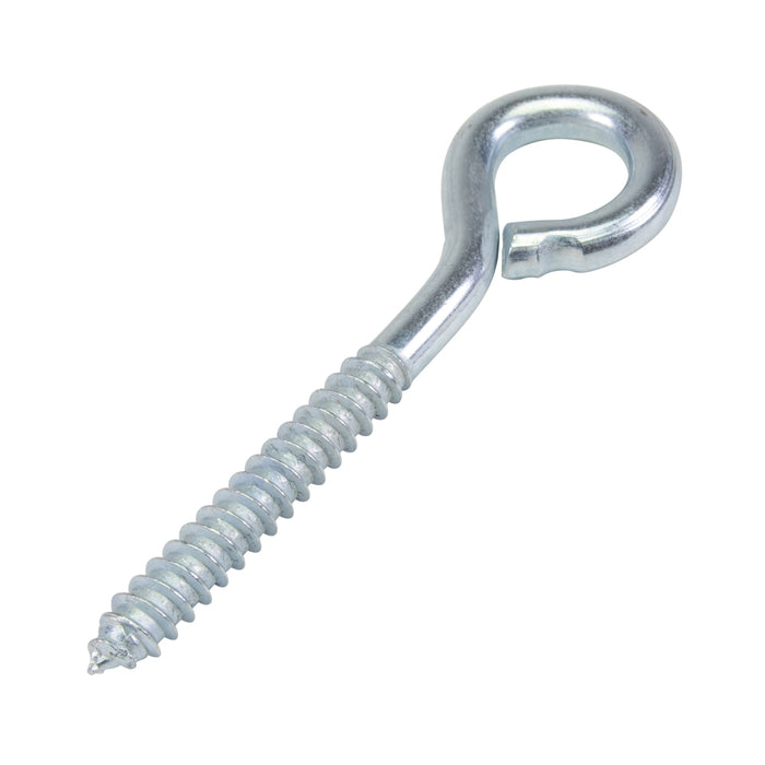 Lag Screw Eye Bolt 3/8" x 3" Shank LGTH, 4-3/8" O/A LGTH, 3/4" Eye ID Steel Zinc Plated by Spaenaur Inc.