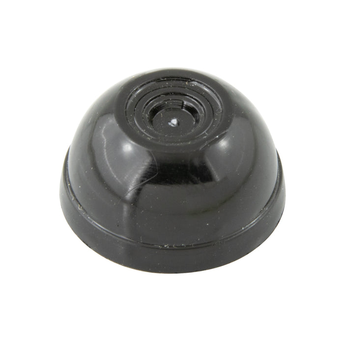 Cap Type Push-On Nut, Black for .125" (1/8") Stud DIA. Spring Steel Insert, Plastic Cap by Spaenaur Inc.