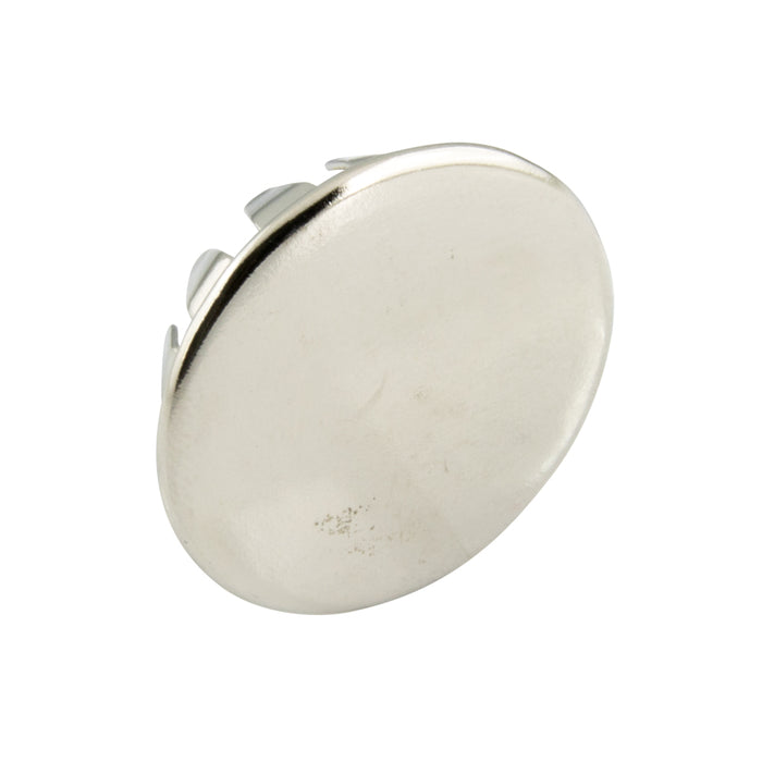Pronged Plug Button for 7/8" Hole x .062/.093" Panel C1010 Steel, Nickel Plated