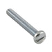 Machine Screw, Pan Head, Slotted Drive, M2.5 x 0.45 mm UNC x 8 mm Length, Steel Zinc Plated by Spaenaur Inc.