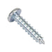 Tapping Screw, Pan Head Slotted Drive, Type A, #12 x 1" Length, Low Carbon Steel Zinc Plated by Spaenaur Inc.