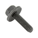Sems Machine Screw Hex Head, With 17mm OD Flat Washer, 6mm X 1.00 Pitch X 25mm Lgth, Low Carbon Steel, Black Phosphate by Spaenaur Inc.