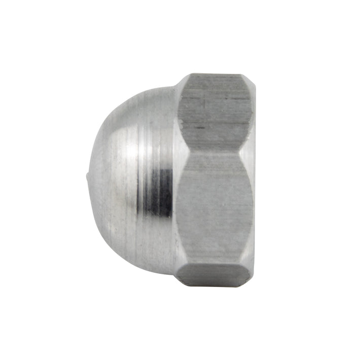 Écrou borgne, n° 10-24, diamètre de face 3/8", épaisseur 11/32", en aluminium, fabriqué par Spaenaur Inc.