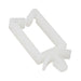 Wire And Cable Holder, Type 1 Top Entry, Regular GAte, for 3/16" Mounting Hole, 3/4" Inside LGTH x 7/16" Inside Wd, Nylon 6/6 White by Spaenaur Inc.
