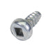 Tapping Screw, Pan Head Square Socket Drive, Type B, #8 x 3/8" Length, Low Carbon Steel Trivalent Zinc Plated by Spaenaur Inc.