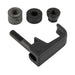 Swell Latch, Heavy Duty .130" to .190" Frame THK x .766" DIA Hole Die Cast Zinc, Black Polyester Powder Coat by SouthCo