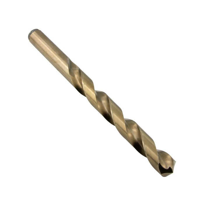 Jobber'S Length Drill, Heavy Duty, 135 Degree Split Point 1/4" DIA Cobalt High Speed Steel, Gold Finish by Spaenaur Inc.