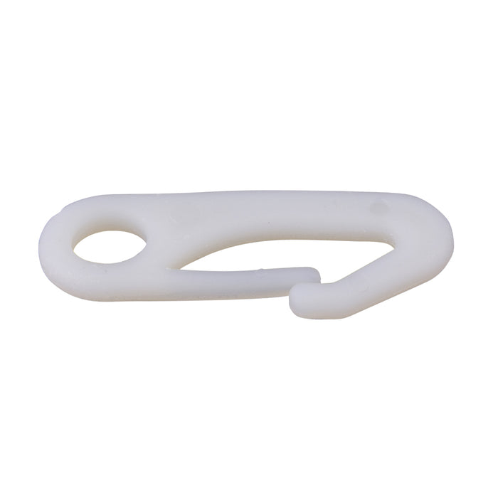 Mousqueton à drapeau pour cordon, jusqu'à 3/8 po de diamètre, nylon naturel, par Spaenaur Inc.