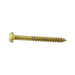 Wood Screw, Round Head, Square Socket, #10 x 1-1/2" Length, Brass, ASME/ANSI B18.6.1 by Spaenaur Inc.