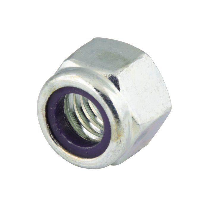 Écrou hexagonal à insert en nylon, DIN 985 M5 x 0,80 Classe 8 Acier zingué trivalent DIN 985/8-ZP M5 par Spaenaur Inc.