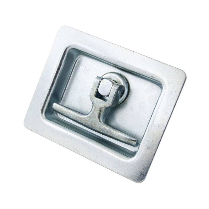 Non Locking T Handle,Fix to Right Edge Of Door, 90 Deg Anti-Cw to Open Die-Cast Chrome Plated by Spaenaur Inc.