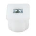 Plug Glide for 16-18 Gauge Sq Tube 1-1/4" x 1/4"-20 Polyethylene Natural Color by Spaenaur Inc.