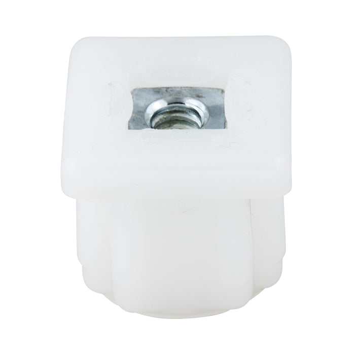 Bouchon coulissant pour tube carré de calibre 16/18, 1 po x 5/16 po-18, polyéthylène, couleur naturelle, par Spaenaur Inc.