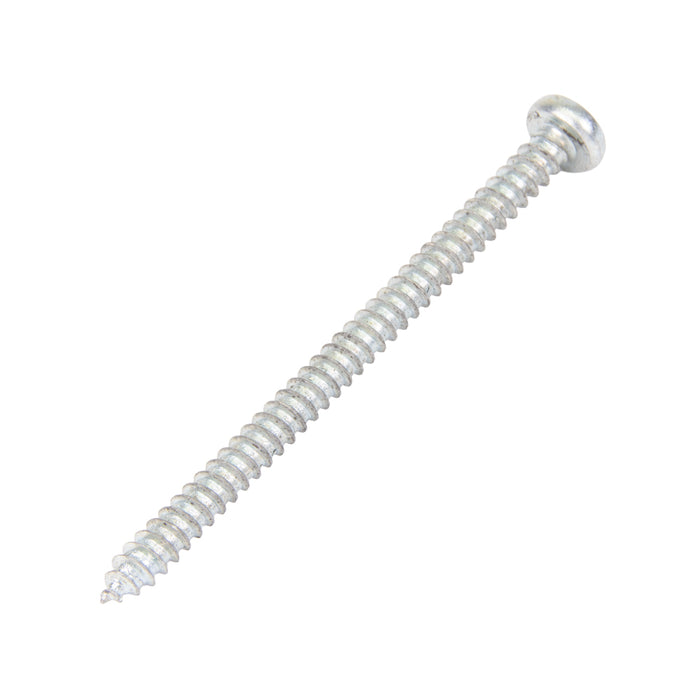 Tapping Screw, Pan Head Square Socket Drive, Type AB, #6 x 1/4" Length, Low Carbon Steel Trivalent Zinc Plated by Spaenaur Inc.