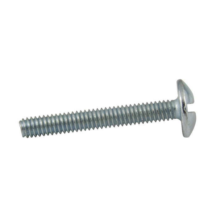 Machine Screw, Sq Socket/Slot Drive Large Truss Head (OD .426") #8-32 UNC x 1/2" LG Low Carbon Steel Trivalent Zinc Plated