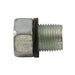 Bouchon de vidange autotaraudeur avec joint en fibre 11/16"-16 Standard Surdimensionné Acier à faible teneur en carbone Boîtier en zinc durci PLTD par Spaenaur Inc.