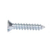 Tapping Screw, Flat Head Slotted Drive, Type AB, #6 x 3/8" Length, Steel Zinc Plated by Spaenaur Inc.