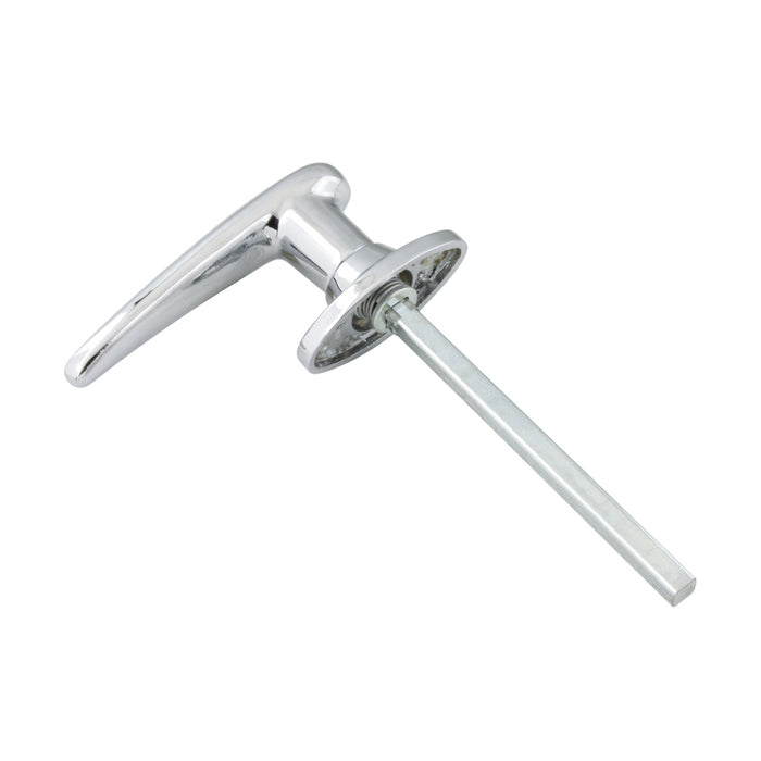 Non-Locking Handle D.B. Series 1.75" C. to C. x 5" Shaft LGTH Zinc Alloy Die Cast, Chrome Plated by Spaenaur Inc.