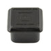 Square Plug for Metal Tubing 1 1/2" x 16 Gauge Tube Low Density Polyethylene Black by Spaenaur Inc.