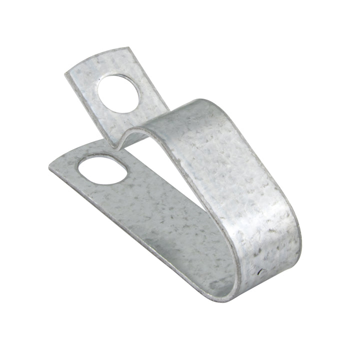 Colliers de serrage doubles - Type fermé (isolés en PVC) Diamètre du tube 3/4 po, 0,906 po C à C Acier zingué avec coussin en vinyle noir chromate transparent par Spaenaur Inc.