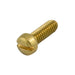 Machine Screw, Fillister Head, Slotted Drive, #10-24 UNC x 1-1/2" Length, Brass Plain by Spaenaur Inc.
