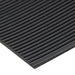 Rubber Matting,Corrugated Black, Narrow Ribbed 36" Wide x 1/8" Thick x 0.08" Ribb 25 Yds/Roll by Spaenaur Inc.