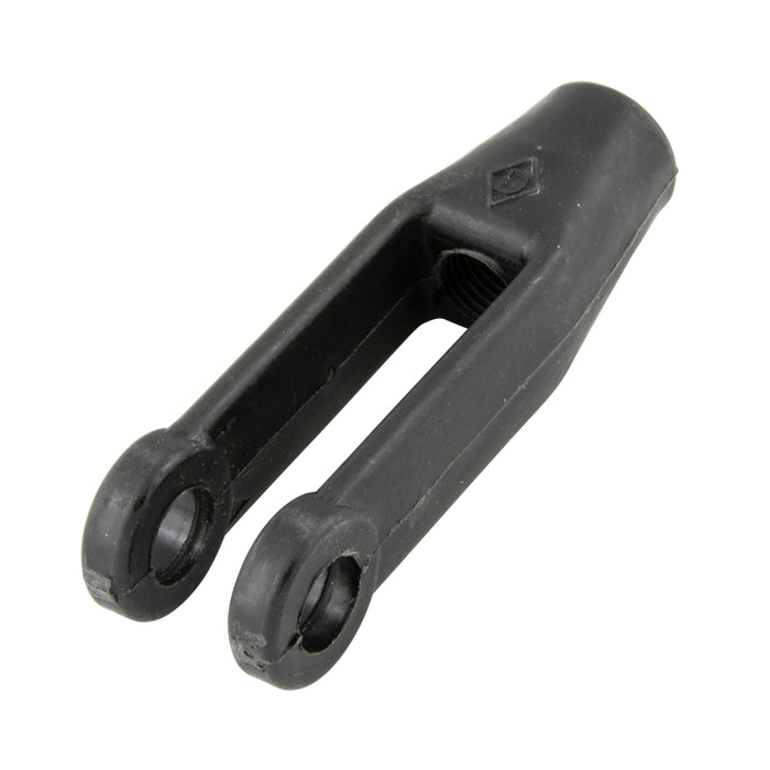 Right Hand Yoke,Spring Steel Insert 1/2"-20 Nf x 3" O/A LGTH Reinforced Fibreglass, Black