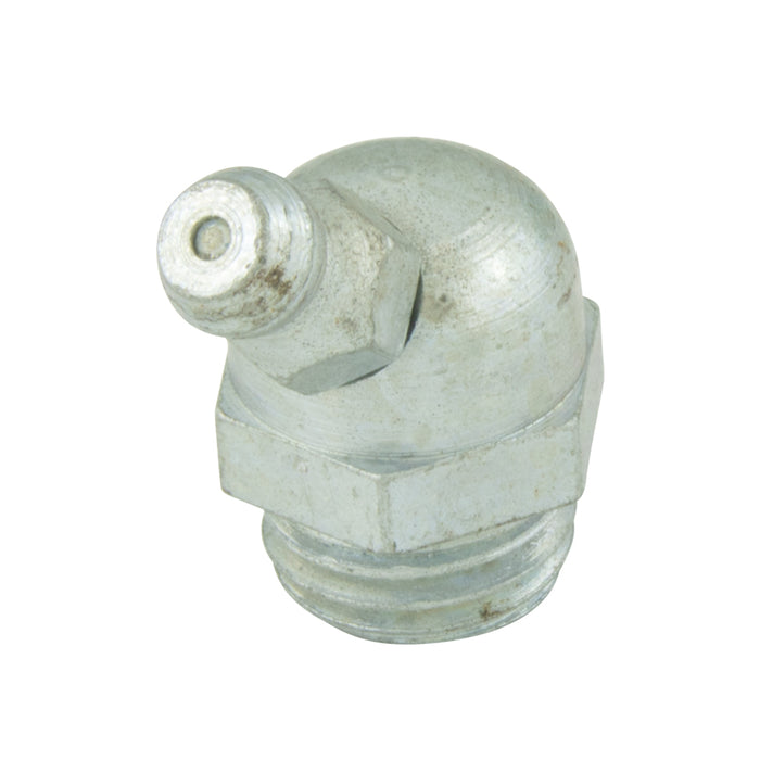 Graisseur BM 6 X0,75 en acier brut à 45 degrés/H2 M6X0,75 zingué