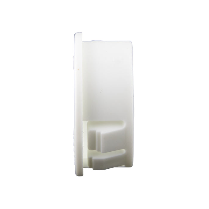 Snap-In Bushing .562" x 7/16" x 21/32" x 13/32" x .125" Nylon White by Spaenaur Inc.