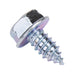 Tapping Screw, Indented Hex Washer Head Unslotted Drive, Type AB, 5/16" x 5/8" Length, Low Carbon Steel Zinc Plated Trivalent Chromate by Spaenaur Inc.