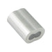 Oval Sleeve for Wire Rope, for 3/8" Cable DIA, Aluminum by Spaenaur Inc.