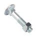 Boulon à tête bombée avec écrou hexagonal DIN 603/555 M16 x 2,00 x 80 mm, acier 4.6, zingué PLTD, DIN 603/555/4.6-ZP M16X80, fabriqué par Spaenaur Inc.