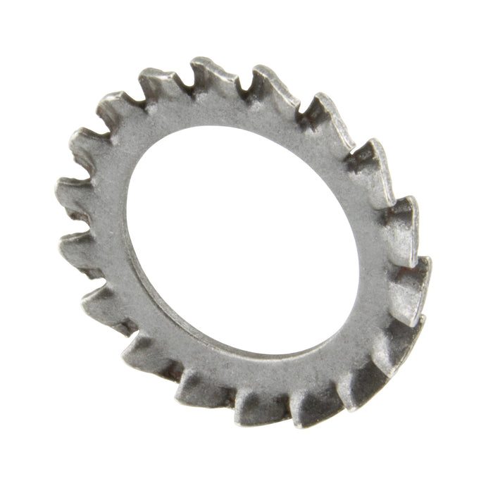 External Overlap tooth Lockwasher M2.5 (2.7 ID x 5.5 OD x .5 TH) Carbon Steel Heat Treated Plain DIN 6798A/ST M2.5
