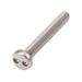 Security Screw, Round Head One-Way Slotted Drive, #6-32 UNC x 3/8" Length, Stainless Steel by Spaenaur Inc.