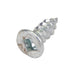 Tapping Screw, Flat Head Square Socket Drive, Type A, #10 x 2" Length, Low Carbon Steel Zinc Plated by Spaenaur Inc.