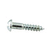 Wood Screw, Round Head, Slotted, #10 x 1-1/4" Length, Steel Zinc Plated, ASME/ANSI B18.6.1 by Spaenaur Inc.
